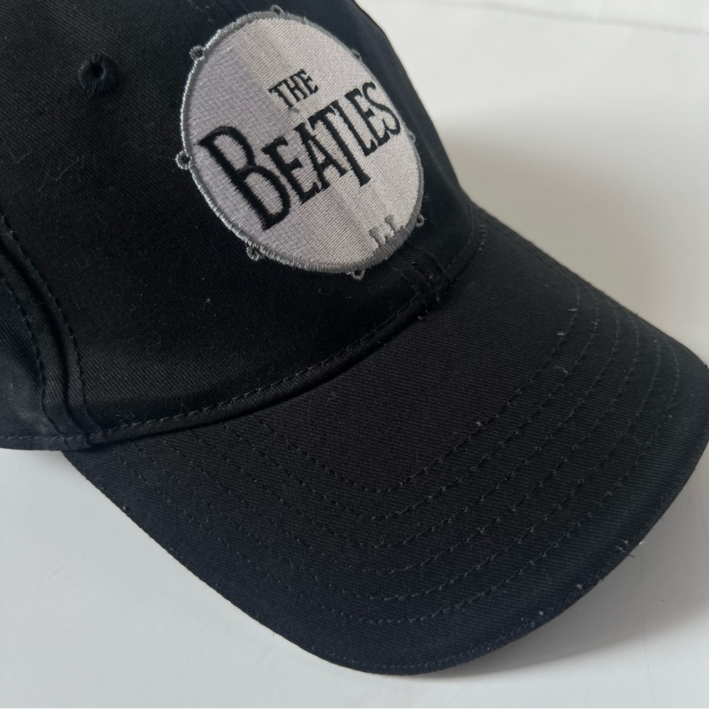 The Beatles Embroidered Drum Black White Baseball Classic Rock Hat Cap - Picture 8 of 13